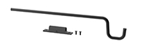 Support accessoire équipé d'un kit d'adaptation pour support accessoire universel, noir
