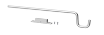 Support accessoire équipé d'un kit d'adaptation pour support accessoire universel, argent