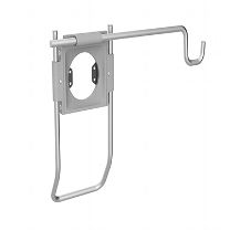 Support accessoire équipé d'une poignée et d'un support accessoire universel, argent