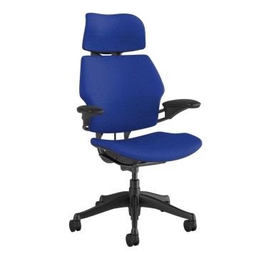 Siège de travail Freedom avec appuie-tête, Hallingdal 65 0750, cadre en graphite