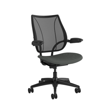 Fauteuil de bureau Liberty, dossier Monofilament Black, siège Oxygen Revive