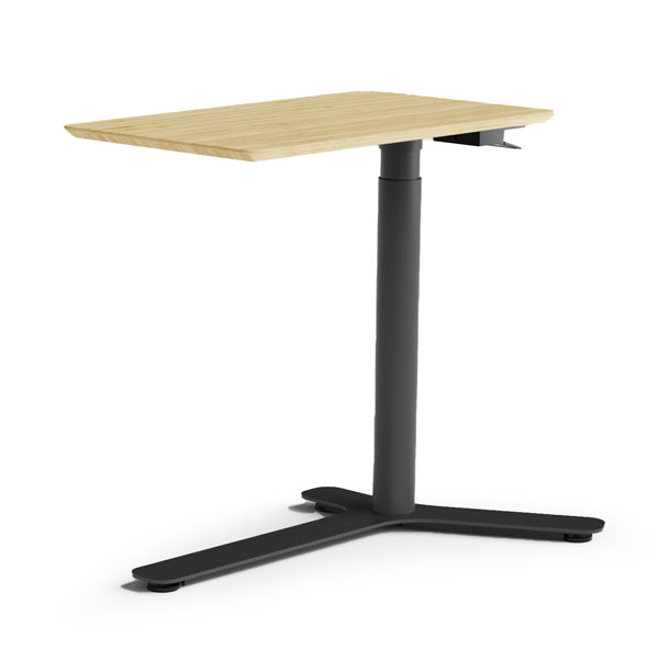 Float Mini, plateau en bambou et base Noir carbone