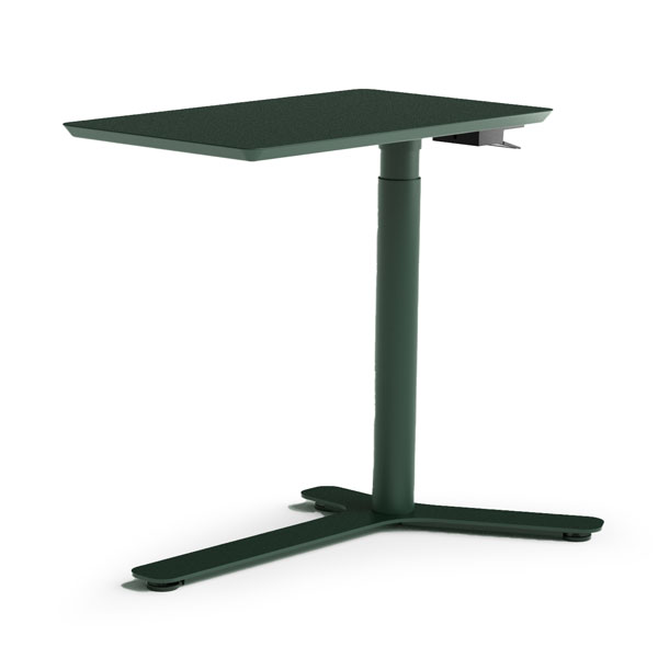 Float Mini, Vert forêt - Plateau en bois peint, base Vert forêt